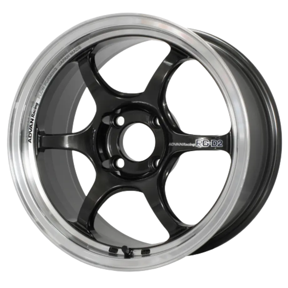 Advan Racing RG-D2 5x114.3 18x9.0+43 Machining & Black Gunmetallic