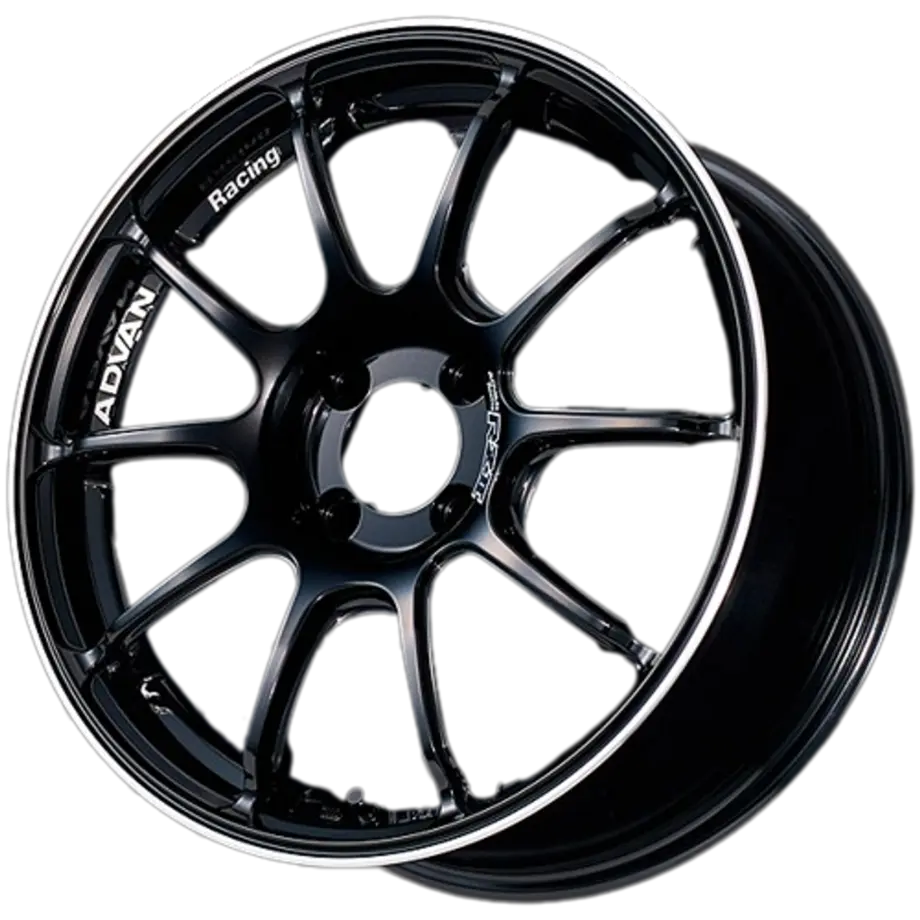 Advan RZ II 4x100 16x7.0+48 Racing Gloss Black and Ring