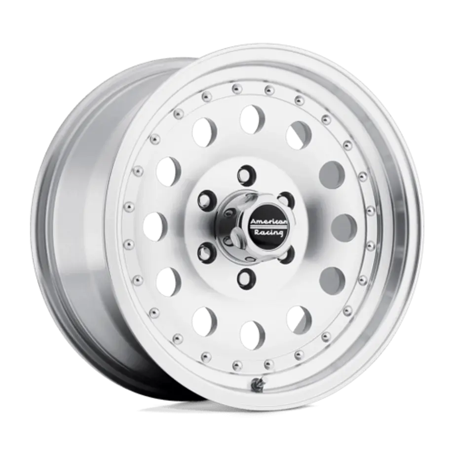 American Racing AR62 OUTLAW II 5X114.3 14X7 0 MACHINED W/ CLEAR COAT