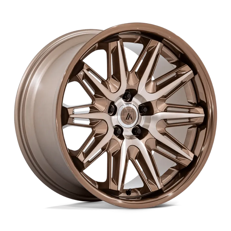 Asanti Black AB047 IMPERATOR 5X112 22x9 +27 BRONZE MACHINED W/ BRONZE LIP