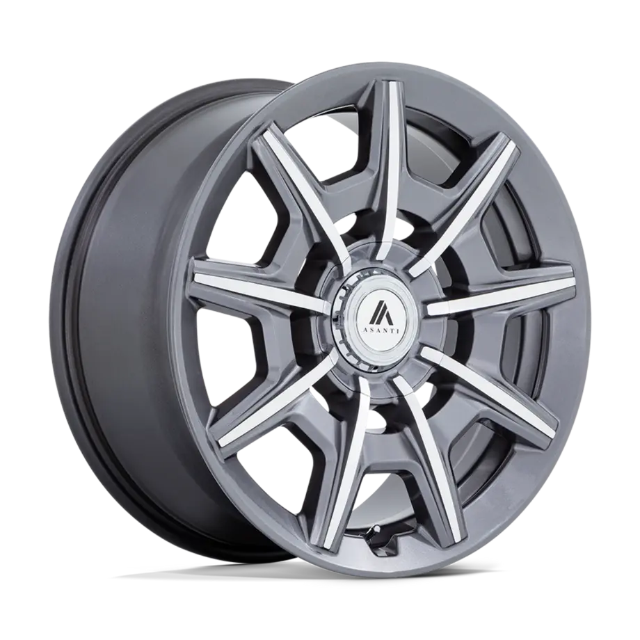 Asanti Black ABL-41 ESQUIRE 5X115/5X120 22X10.5 +18 GLOSS ANTHRACITE BRIGHT MACHINED