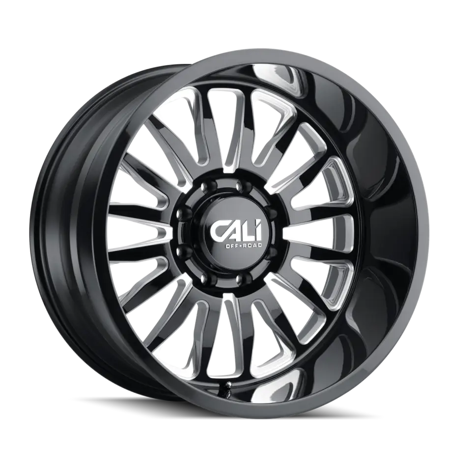 Cali Off-Road Summit 9110 6x139.7 20x10-25 Gloss Black/Milled Spokes