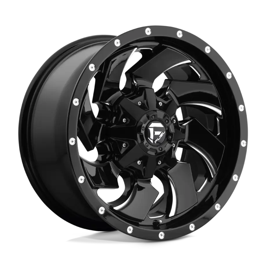 Fuel 1PC D574 CLEAVER 8X165.1 17X9 +1 GLOSS BLACK MILLED