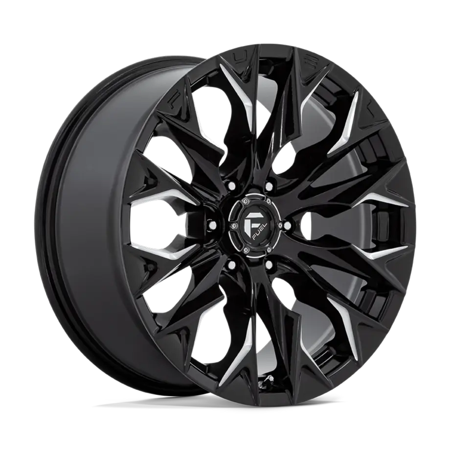 Fuel 1PC D803 FLAME 6X139.7 20X9 +20 GLOSS BLACK MILLED