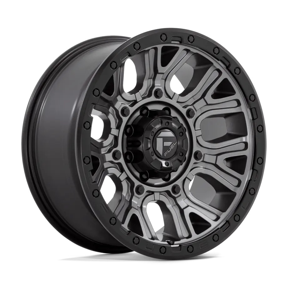 Fuel 1PC D825 TRACTION 8X165.1 20X9 +1 MATTE GUNMETAL WITH BLACK RING