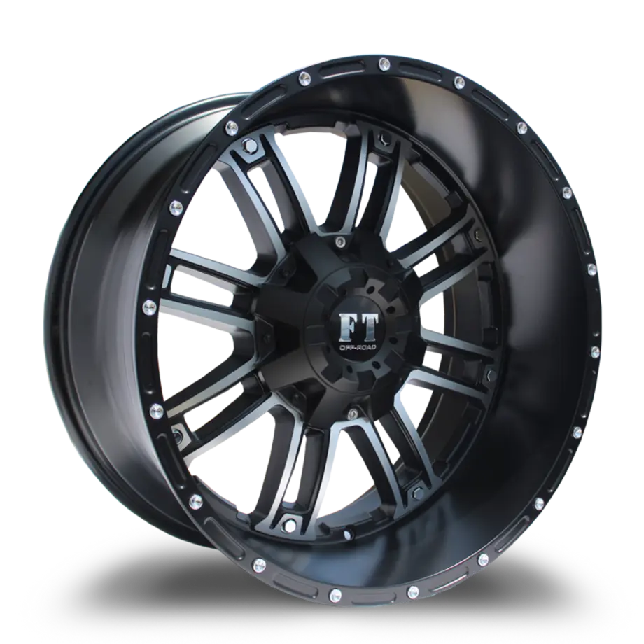 FULL THROTTLE FT8034 8x165 20x10-24 SATIN BLACK/ POLISHED