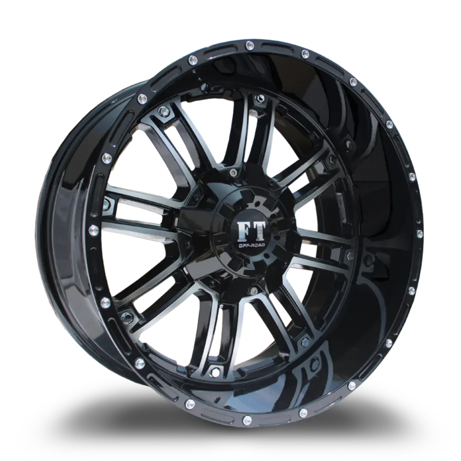 FULL THROTTLE FT8034 8x170 20x10-24 BLACK  / MACHINED