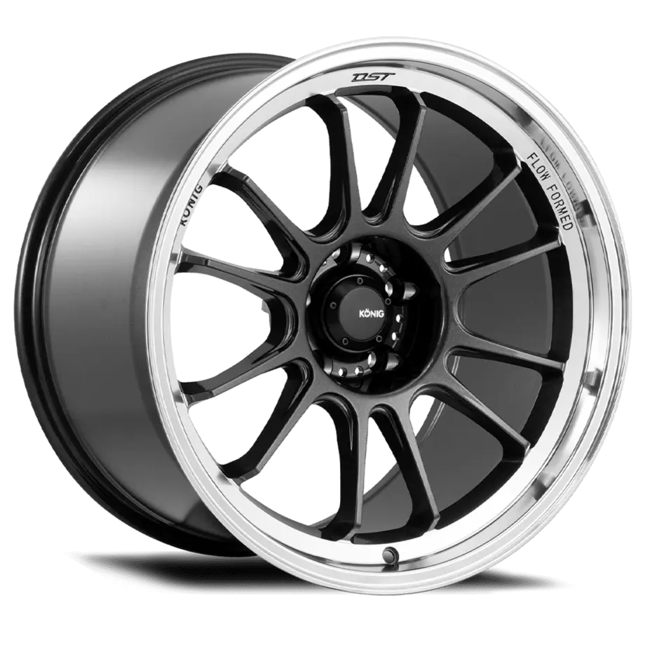 Konig Hypergram 5x114.3 18x8.5+35 Metallic Carbon w/ Machined Lip