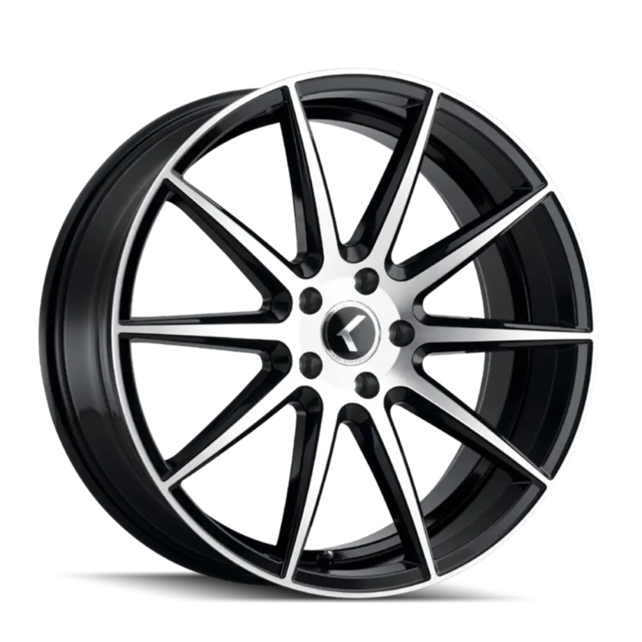 Kraze Cosmos 194 5x120 17x8+38 Black W/Machined Face