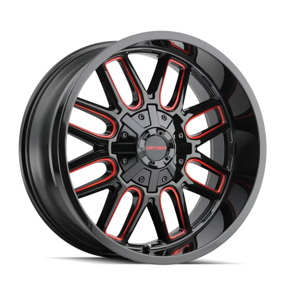 Mayhem Cogent 8107 6x135/6x139.7 20x9+0 Black W/Prism Red