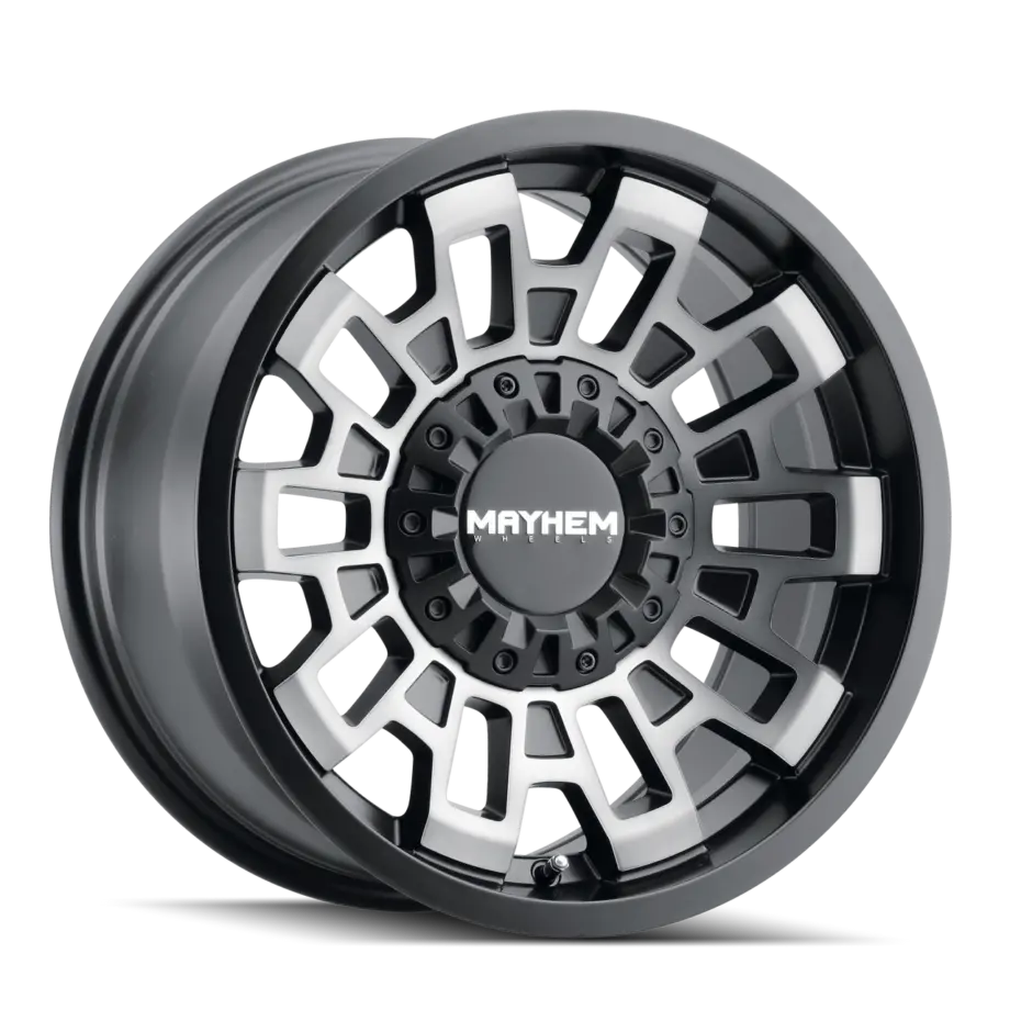 Mayhem Cortex 8113 5x139.7/5x150 20x10-19 Matte Black W/Machined Dart Tint