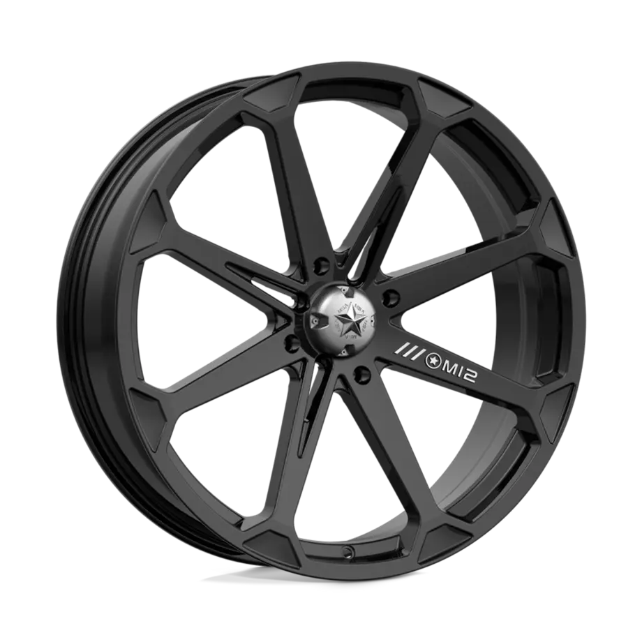 MSA Offroad Wheels M12 DIESEL 4X156 22X7 +10 GLOSS BLACK