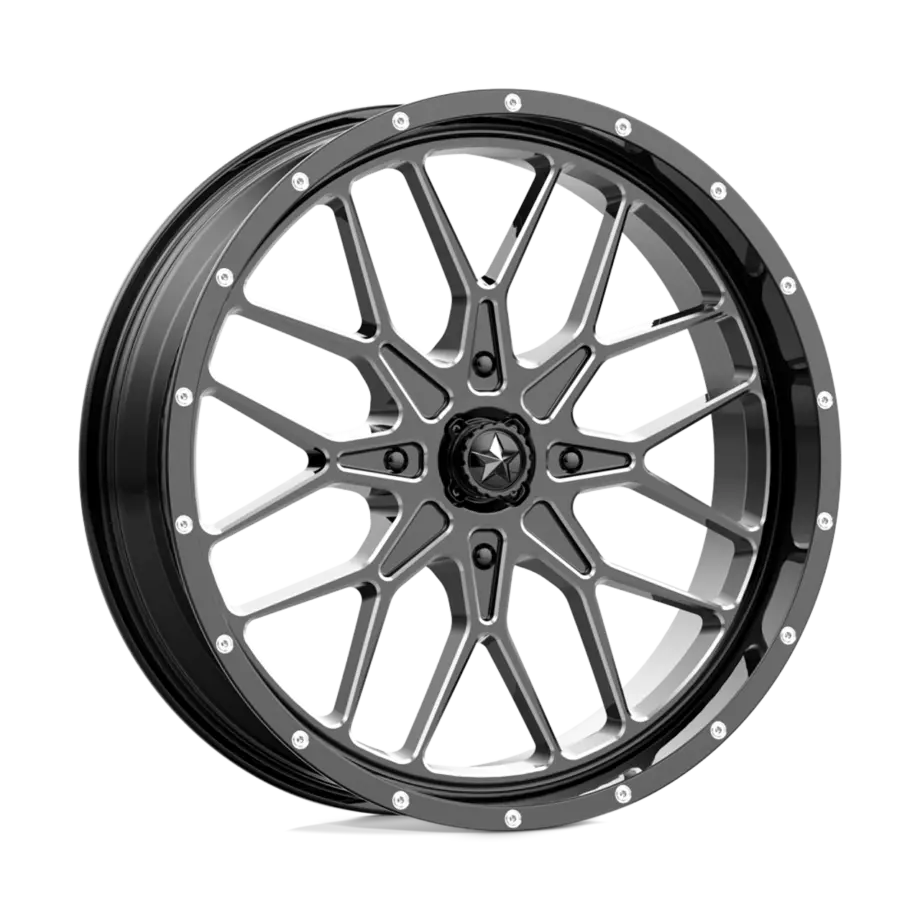 MSA Offroad Wheels M45 PORTAL 4X110 14X7 +10 GLOSS BLACK MILLED