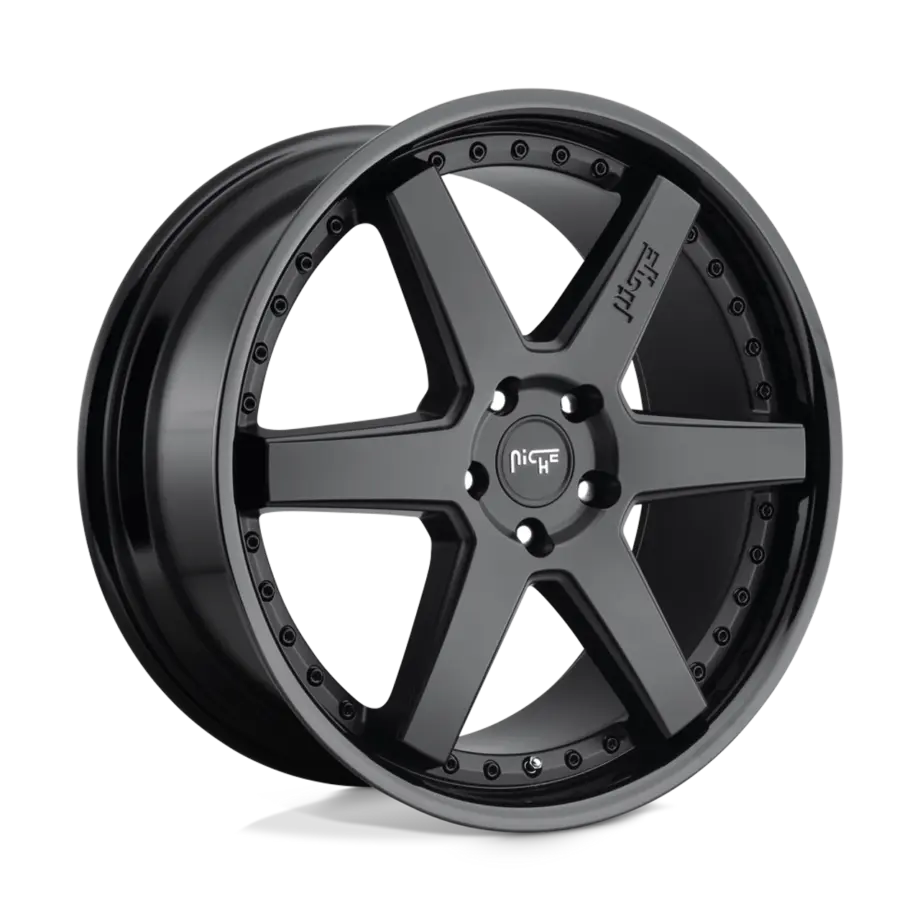 Niche 1PC M192 ALTAIR 5X108 19X8.5 +40 GLOSS BLACK MATTE BLACK