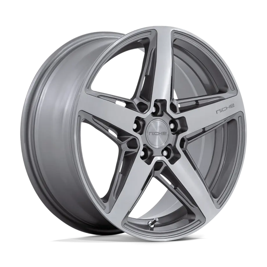 Niche 1PC M270 TERAMO 5X100 18X8 +40 ANTHRACITE BRUSHED FACE TINT CLEAR