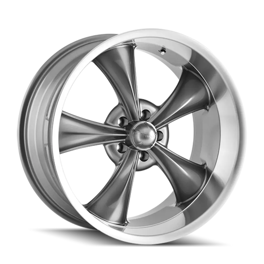 Ridler Type 695 5x120.65 17x7+0 Grey/Machined Lip