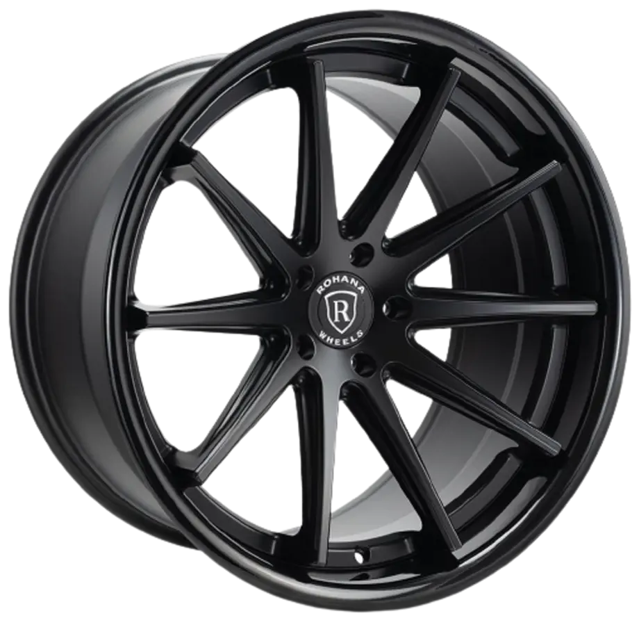 Rohana RFC10 5x112 20x9+42 Matte Black/Gloss Black Lip