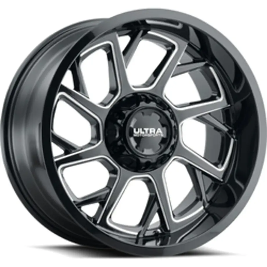 Ultra 120BM Patriot 6X135/6x139.7 18x9 +01 Gloss Black w/ Milled Accents