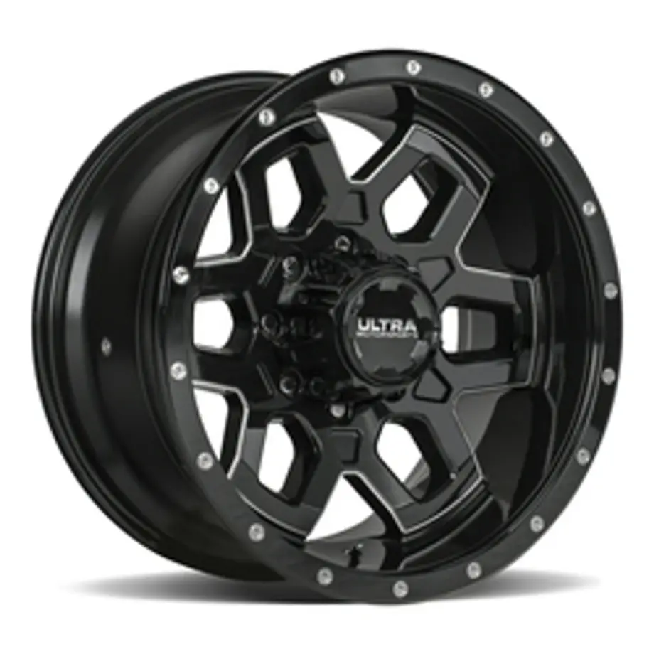 Ultra 217BM Warlock 5x127/5x139.7 18x9 +12 Gloss Black w/Milled Accents