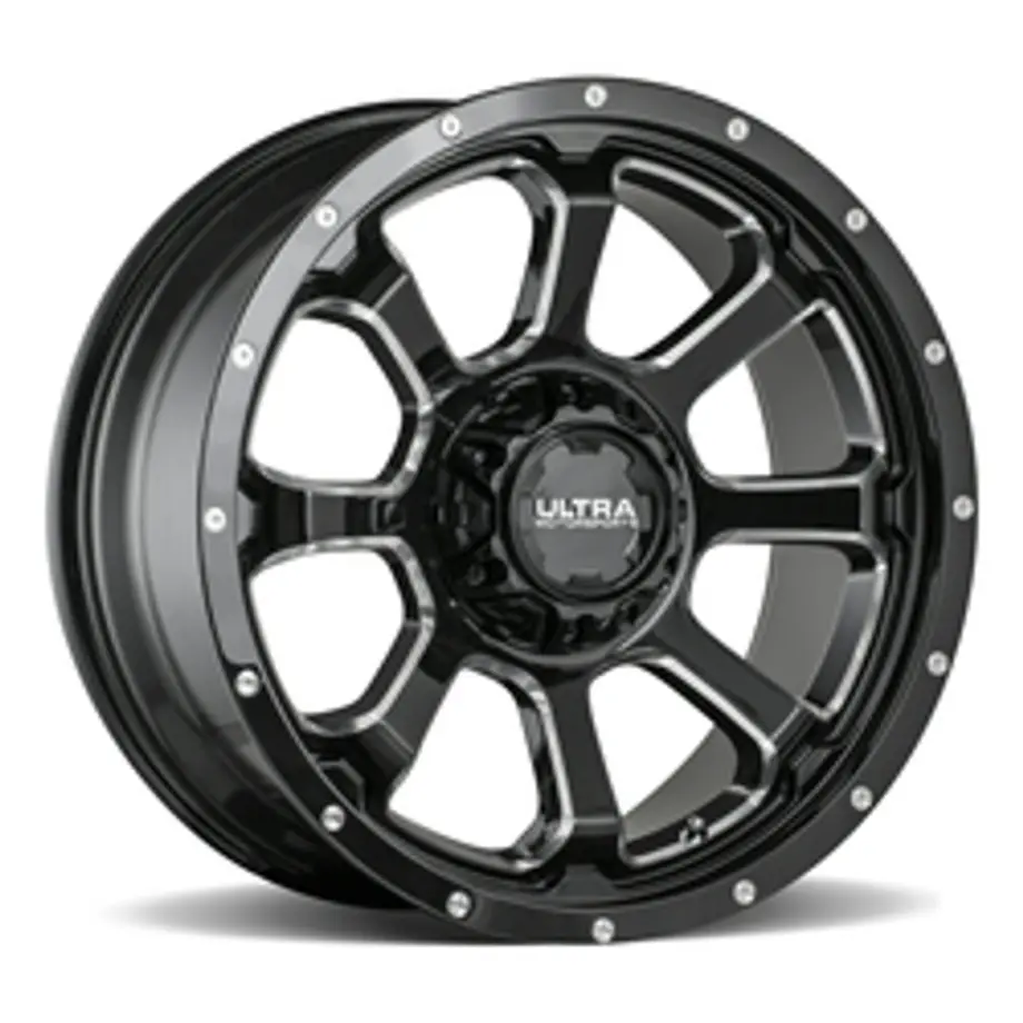 Ultra 219BM Nemesis 5x127/5x139.7 20x9 +18 Gloss Black w/ Milled Accents