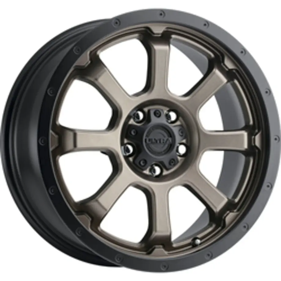 Ultra 219BZ Nemesis 5X100 17x8 +35 Satin Bronze w/Satin Black Lip