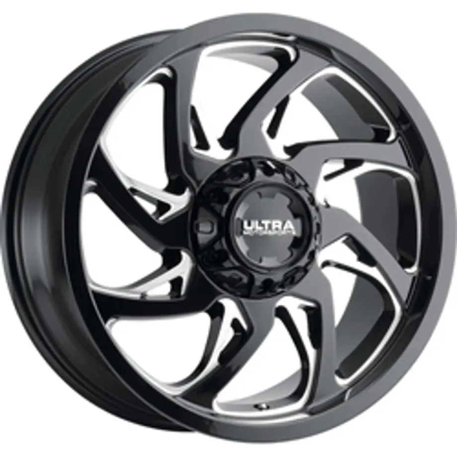 Ultra 230BM Villain 8X170 20x10 -25 Gloss Black w/Milled Accents