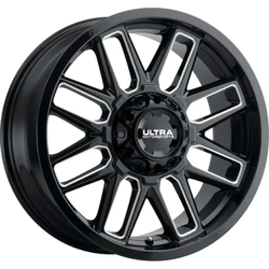 Ultra 231BM Butcher 6X135/6x139.7 20x10 -25 Gloss Black w/Milled Accents