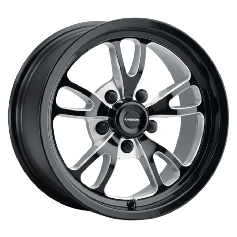 Vision American-Muscle 149 Patriot 5x127 15x10-25 Gloss Black Milled Spoke