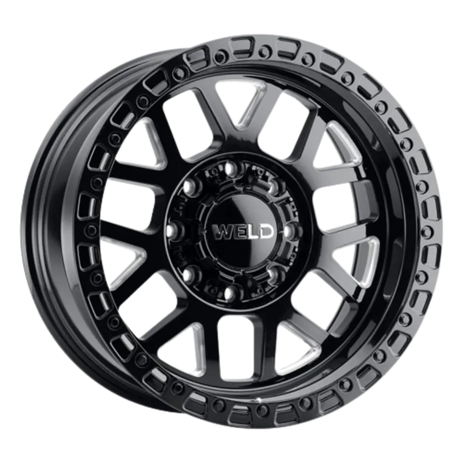 WELD Off-Road Cinch 6x135 17x10 -25 Gloss Black/Milled / Gloss Black