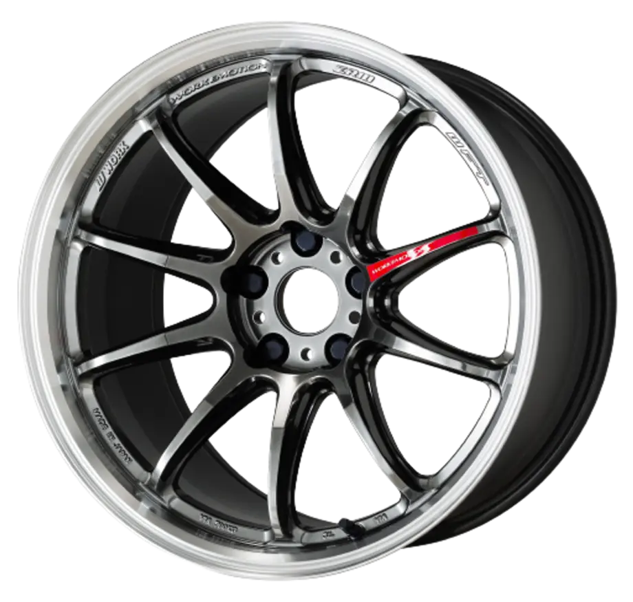 Work Emotion Zr10 5x100 19x10.5 +23 Glim Black Diamond Rim cut