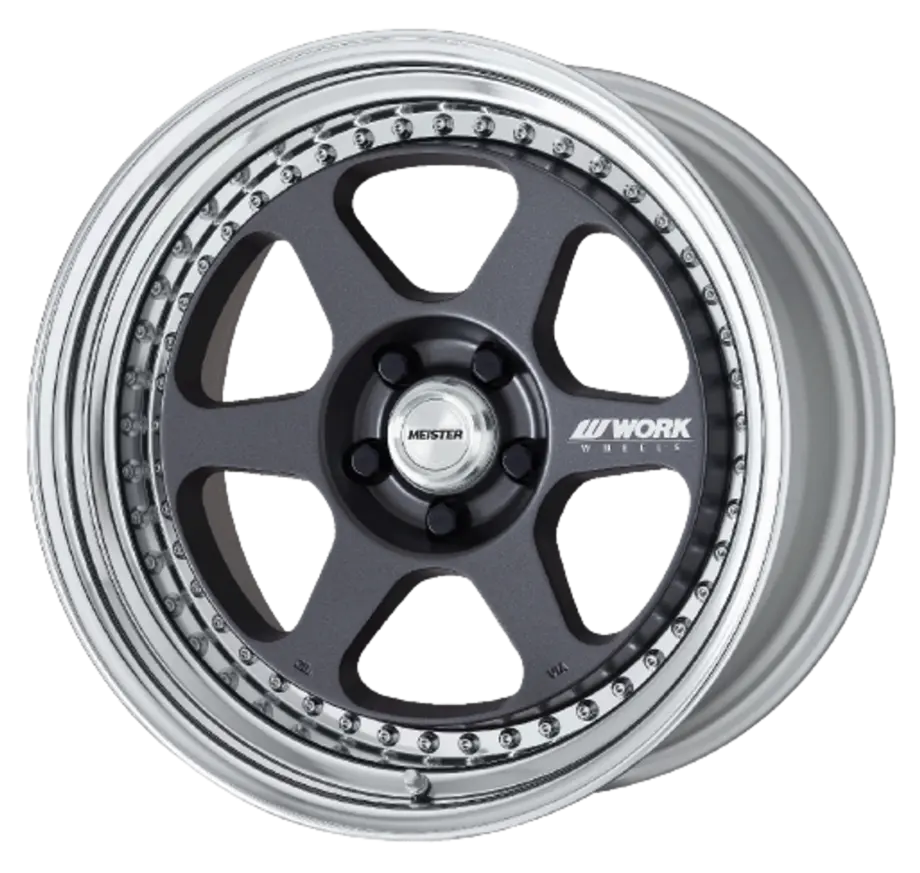 Work Meister L1 3P 5x100 18x10.5+18 L Disk Matte Gunmetal