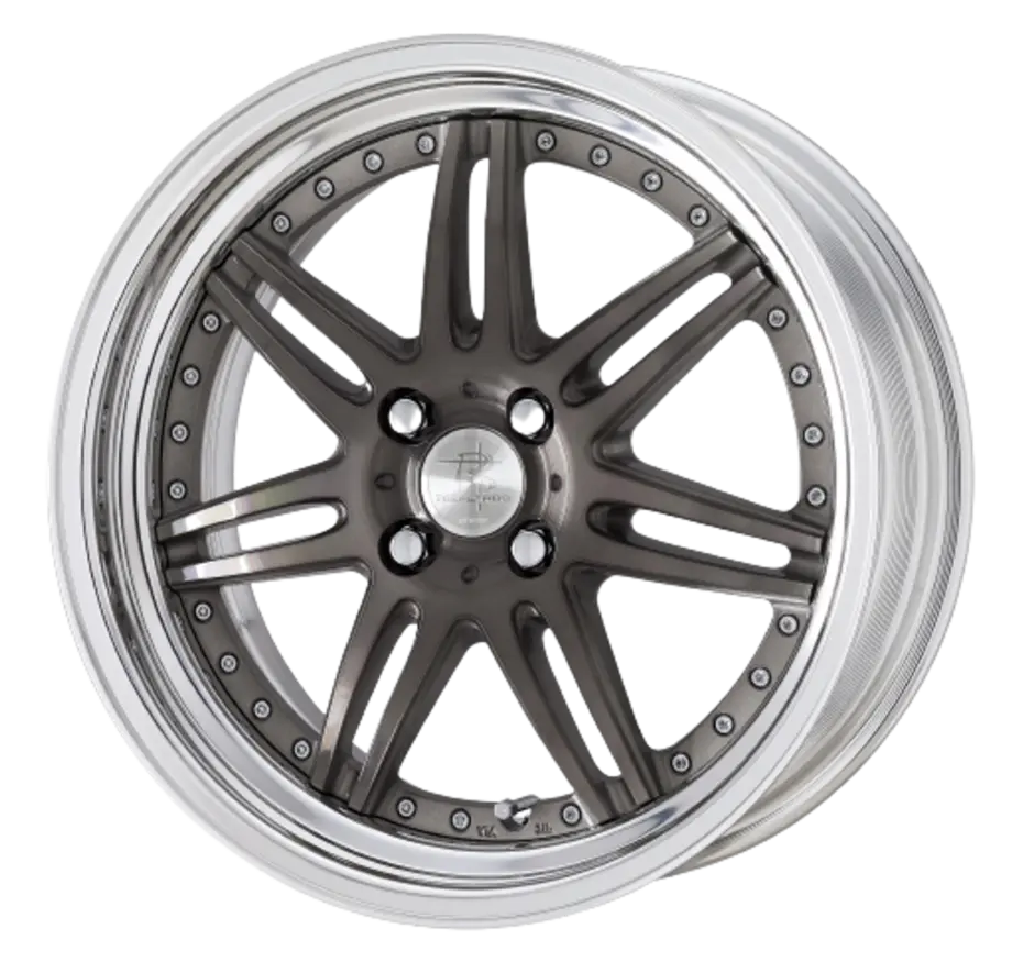 Work Rizaltado Spoke 2 4x100 16x5.5+22 A Disk Trans Gray Polish