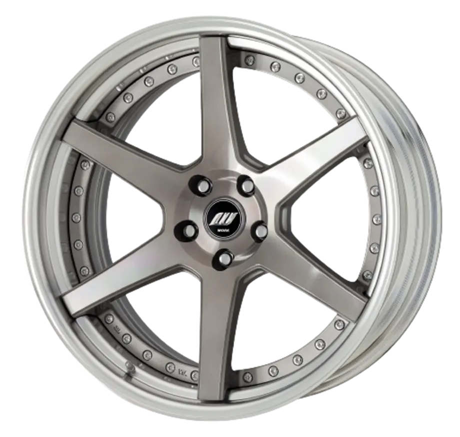 Work Zeast St1 5x120 20x9.5+22 O Disk Transparent Grey Polish