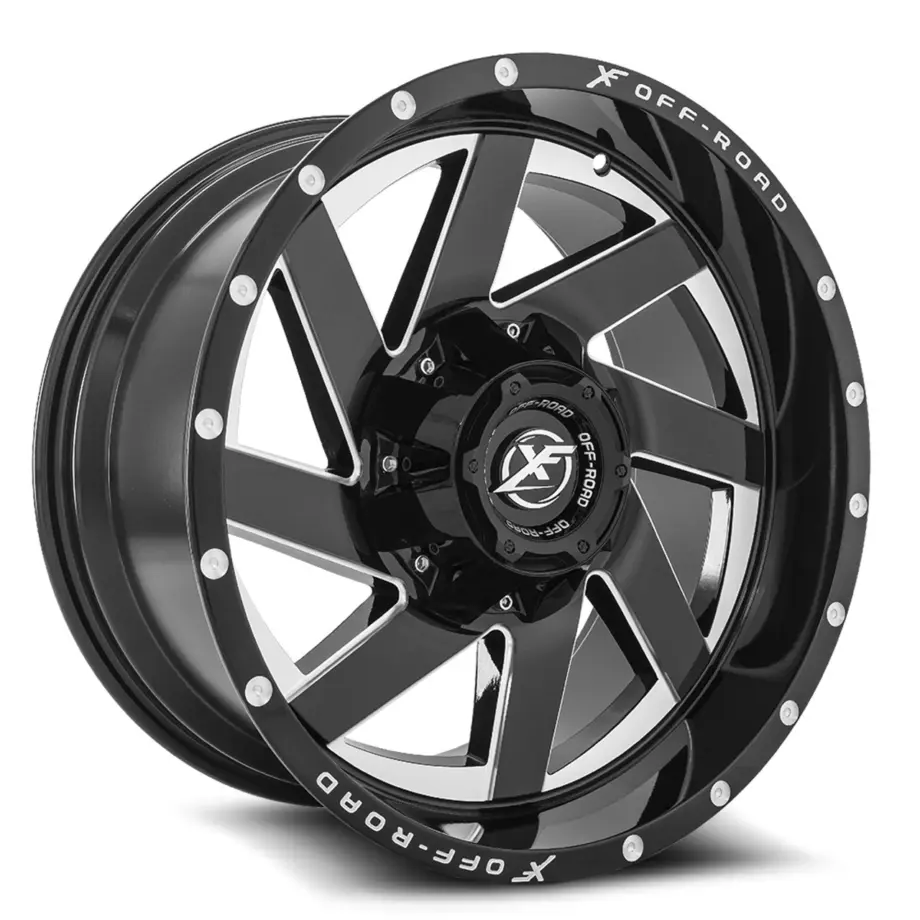 XF Off-Road XF-205 5x114.3/5x127 20x12 -44 Gloss Black & Milled