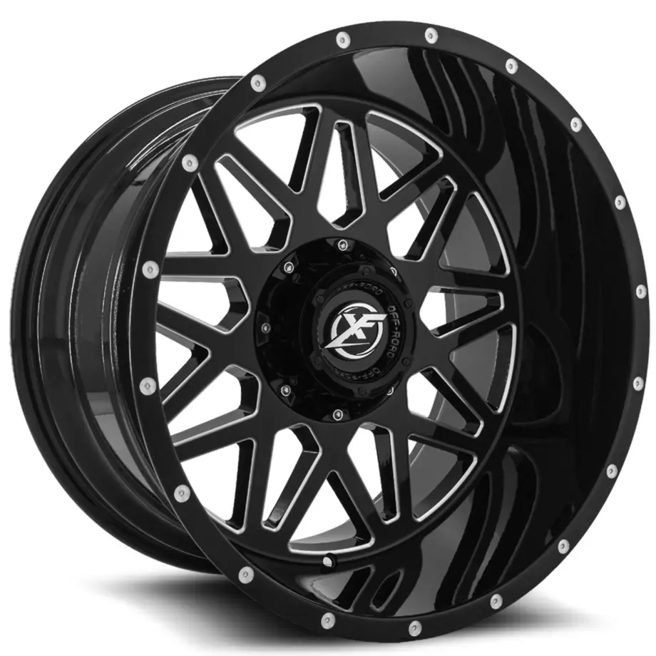 XF Off-Road XF-211 8x165.1/8x180 20x10 -24 Gloss Black & Milled