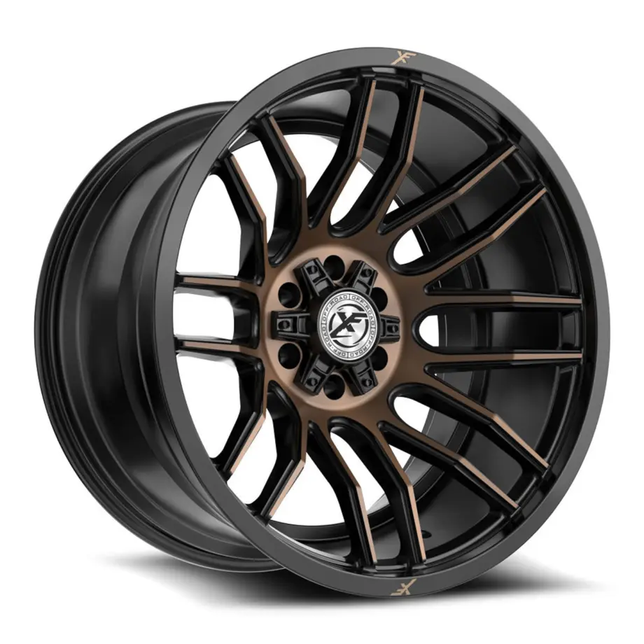 XF Off-Road XF-232 6x135/6x139.7 20x9 +12 Satin Black & Bronze Machined Double Dark Tint