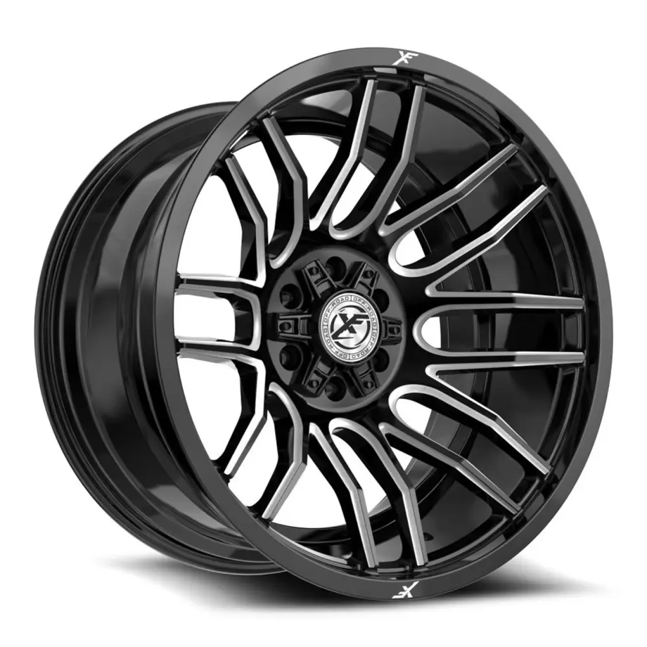 XF Off-Road XF-232 6x135/6x139.7 24x14 -76 Gloss Black & Milled