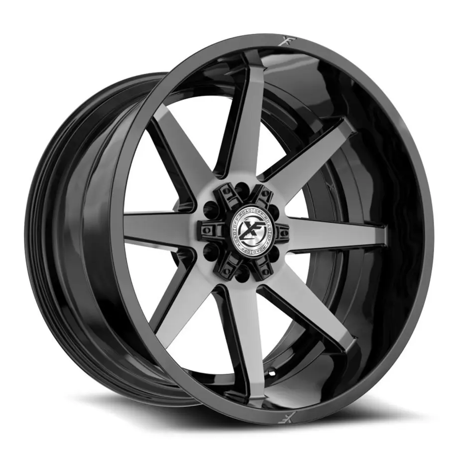 XF Off-Road XF-236 6x135/6x139.7 20x9 +12 Gloss Black & Brushed Double Dark Tint